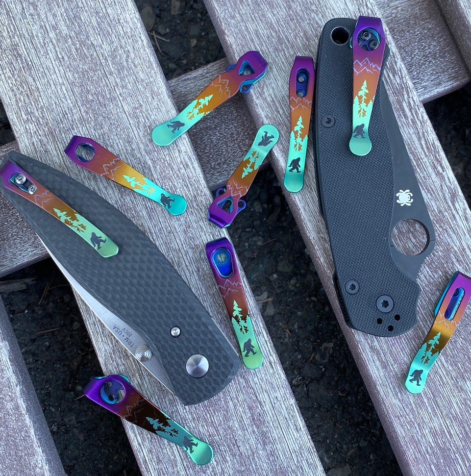 Catch Me If You Can Deep Carry Titanium Pocket Clips